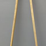 Art-deco wall-mounted coat rack in brass