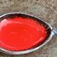Coupelle en céramique vintage, de couleur rouge, forme originale et design