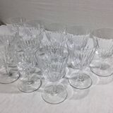 Baccarat – 12 white wine glasses in Baccarat Crystal Casino Model