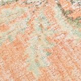 6x9 Peach Orange Antique Vintage Rug 175x293Cm SK 21471