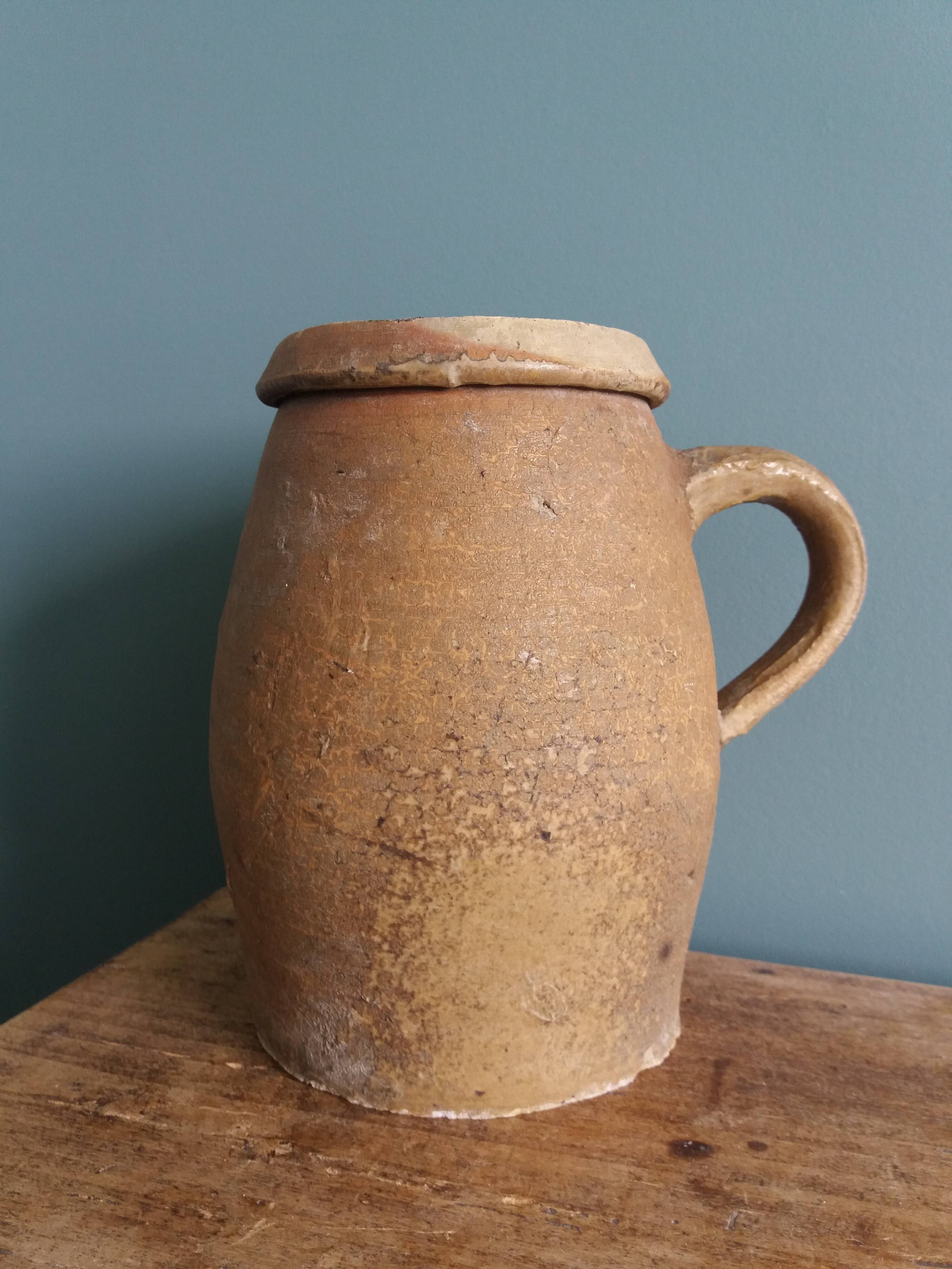 Terracotta pot jar