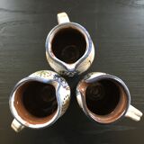 Lot 3 cider pitchers Breton décor