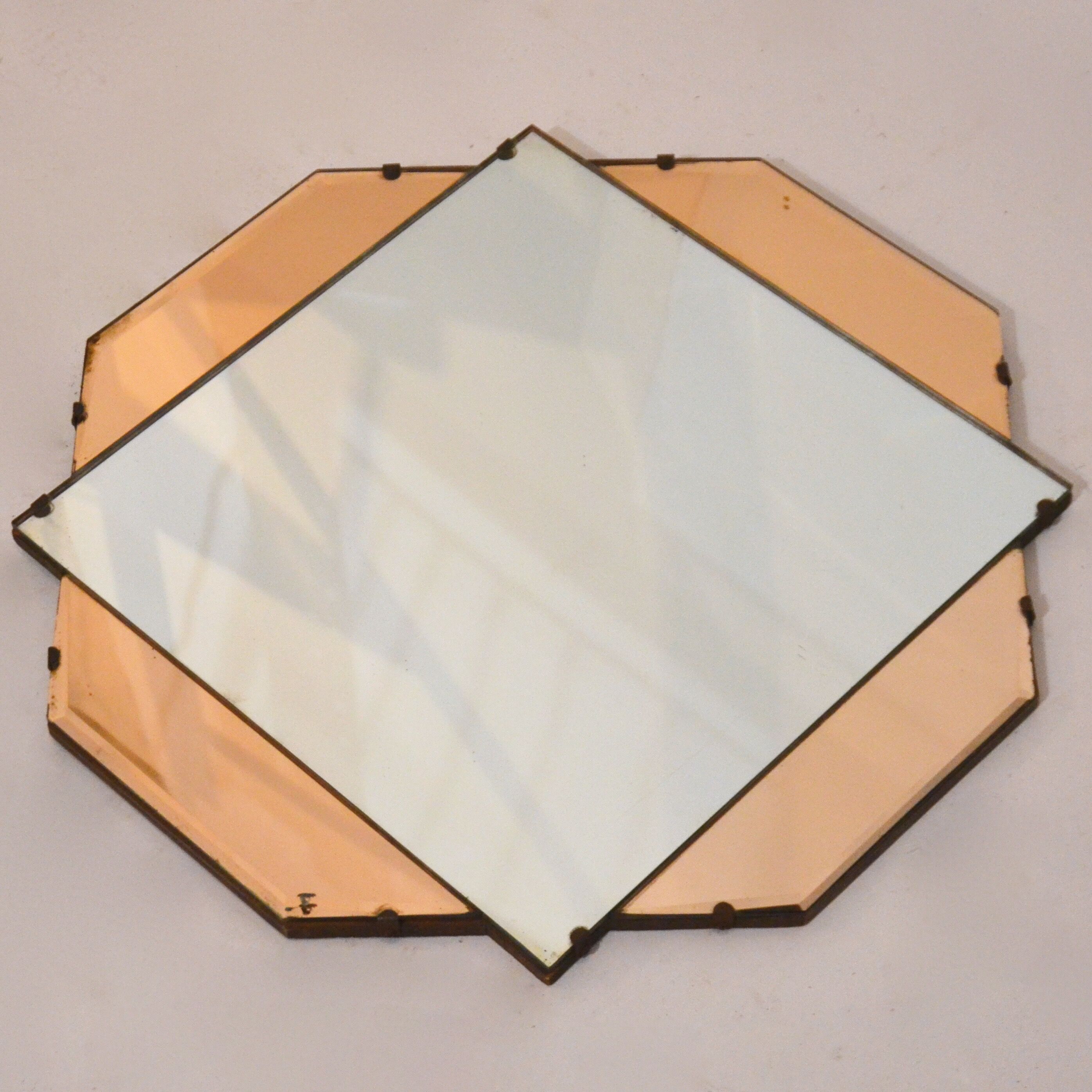 Venetian mirror pink 50 x 50 cm
