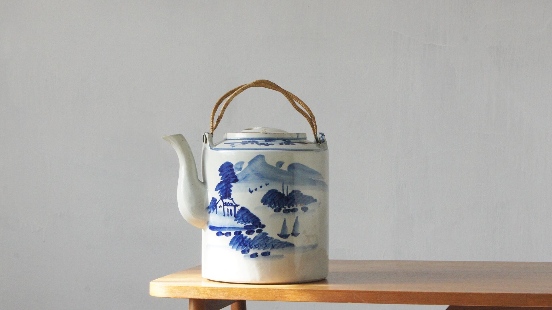 Antique Chinese Ceramic Jug from Qing Dynasty
