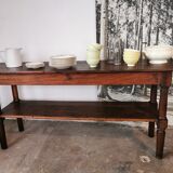 Draper table, oak wood console