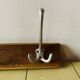 Vintage wooden wall coat rack - triple hook
