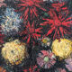Flowers, knife oil, signed Roger Remy 1960