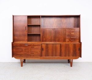 Vintage Dutch design sideboard with asymmetrical layout, 1960s