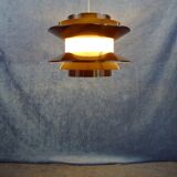 Chocolate coloured pendant by Carl Thore for Granhaga Metallindustri. 1970's