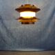 Chocolate coloured pendant by Carl Thore for Granhaga Metallindustri. 1970's