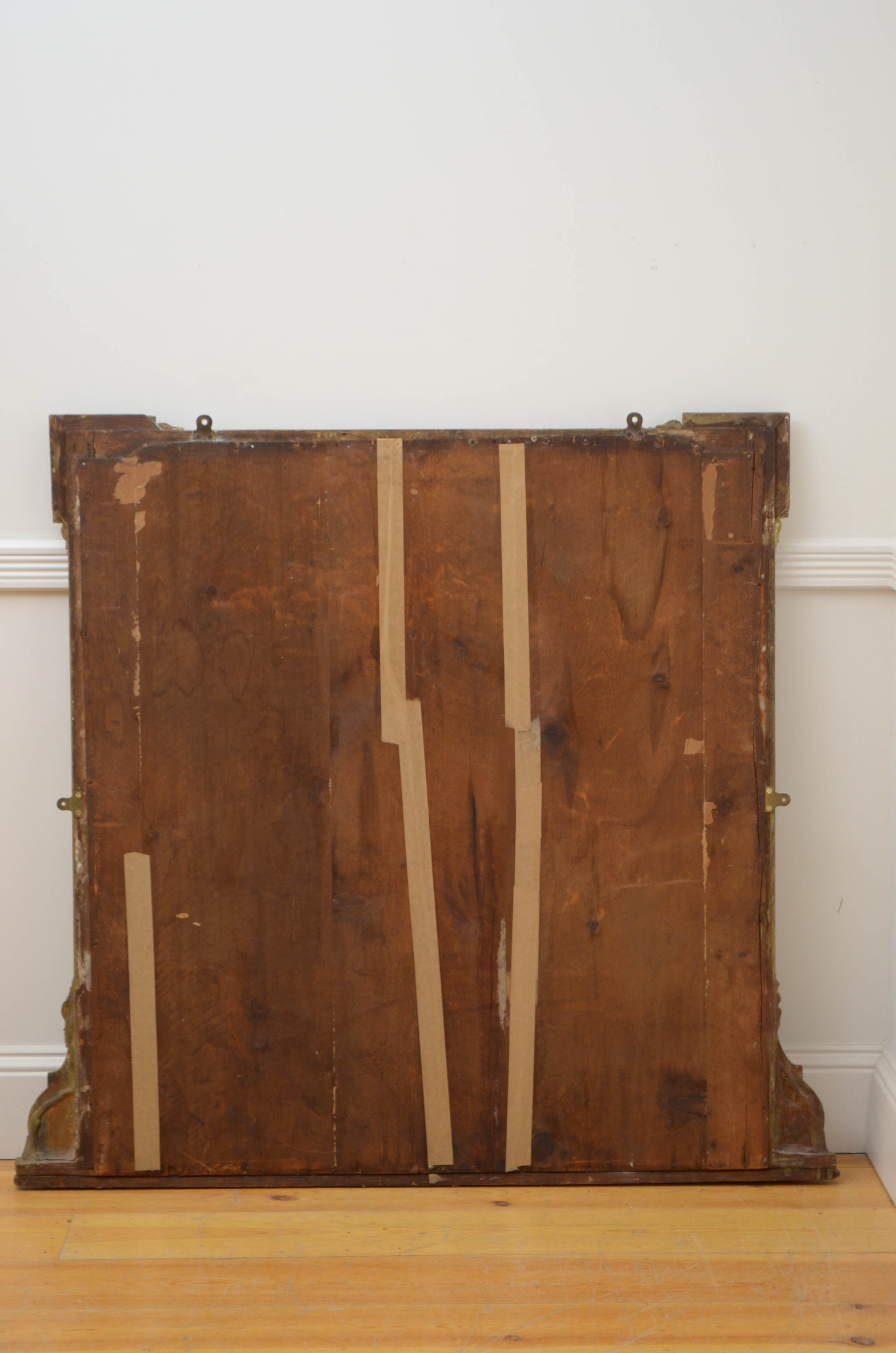 Victorian giltwood wall mirror - 112x121cm