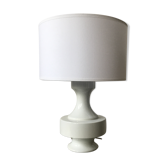 Lampe vintage 1970 en céramique blanche