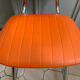 Duo of chair and stool 1970 orange and chromes