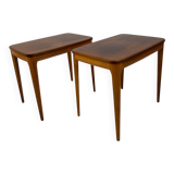 2 small mahogany tables - Sweden 1960s