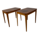 2 small mahogany tables - Sweden 1960s