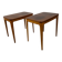 2 small mahogany tables - Sweden 1960s