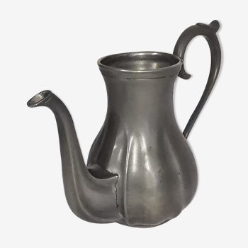 19th-century tin pitcher