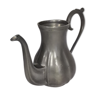 19th-century tin pitcher