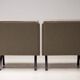 Dutch architectural lounge chairs, pair, Netherlands, circa 1960