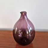 Purple Glass I-401 Bird Bottle or Vase by Timo Sarpaneva for Iittala, Finland, 1956