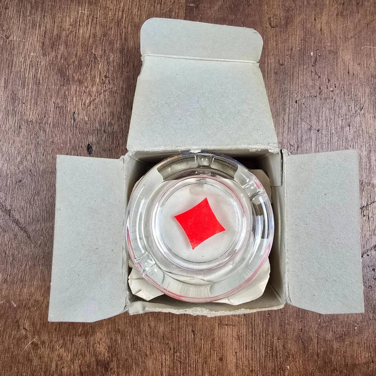Set of 4 mini ashtrays Poker Set Bormioli Rocco in glass