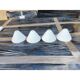 4 white opaline glass tulips from the 1960s