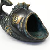 Cendrier en bronze de table ou à main de style milieu de siècle par Walter Bosse