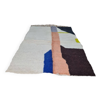 Handmade wool Berber rug 250 x 150 cm