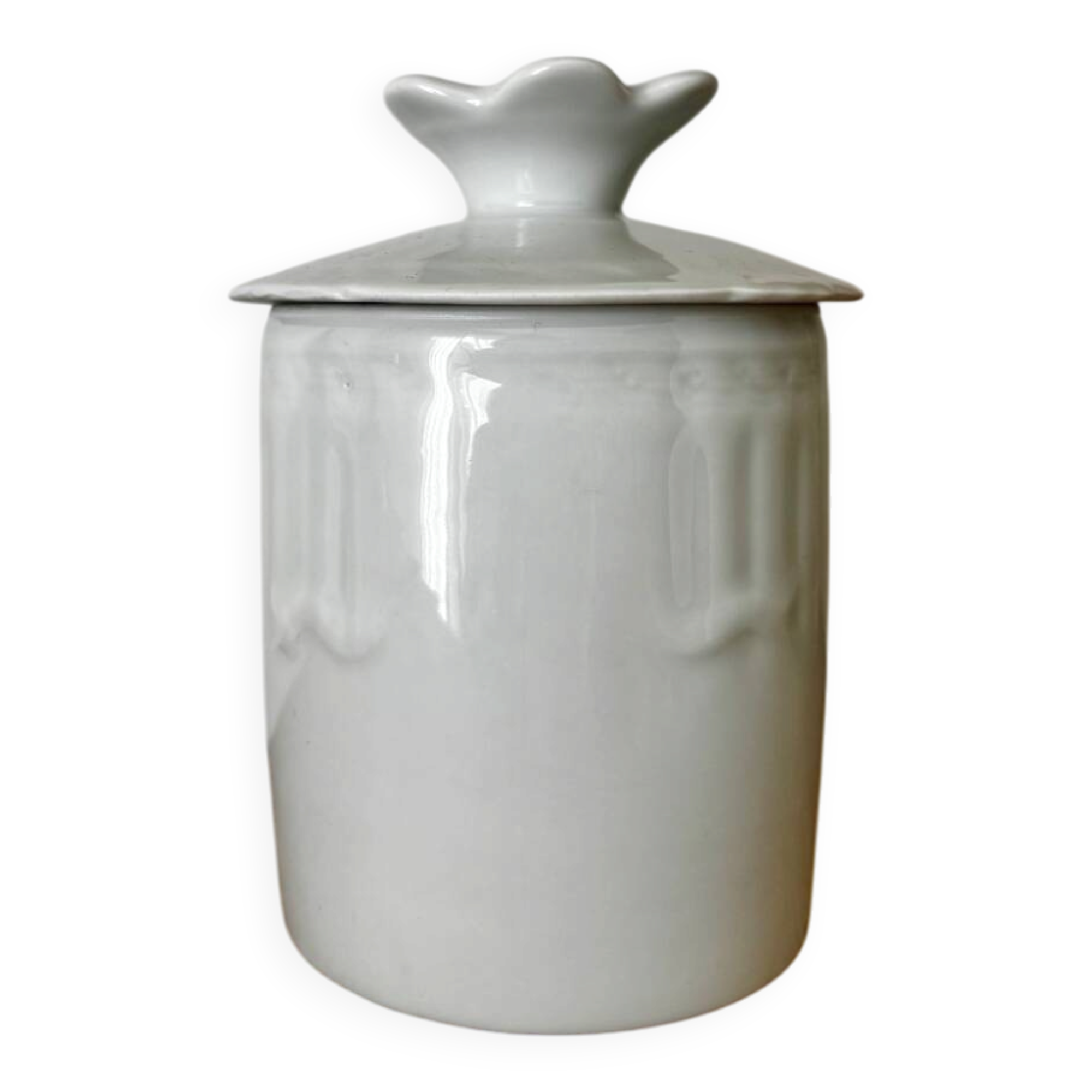 White water butter dish