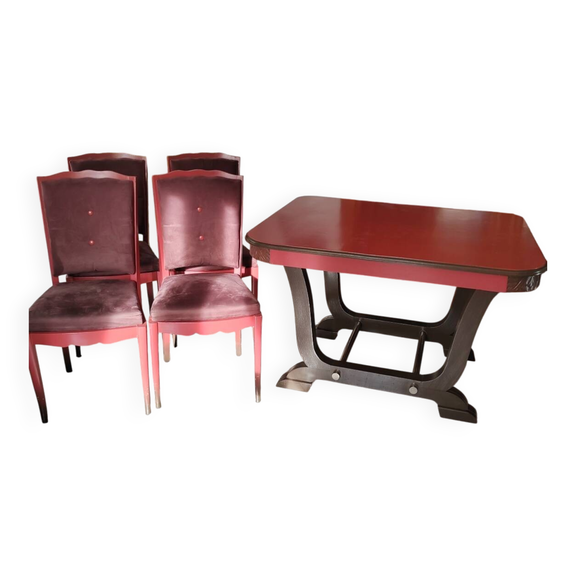 Redesigned table and chairs