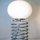 Spiral lamp Ingo Maurer late 60s, glass and chrome