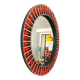 Large round ceramic mirror vintage 70s