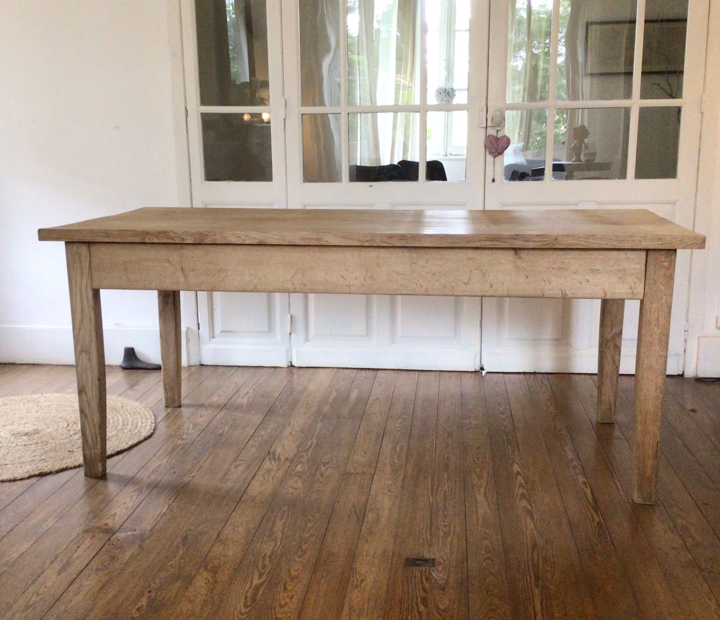 Table de ferme en chêne 1m80