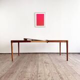 Mid-Century Modern Danish Dining Table in Teak by H.W. Klein for Bramin, Extendable, 1960