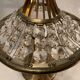 Vintage Crystal Brass Table Lamps, 1960s, Set of 2