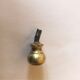 Old gold copper candle holder with pusher
