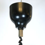 Oscar Torlasco for Lumi, large Italian pendant light with adjustable glass from 50s