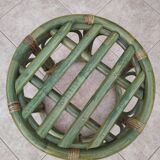 Rattan pouf