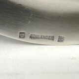 Flat oval silver metal Boulenger