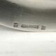 Flat oval silver metal Boulenger