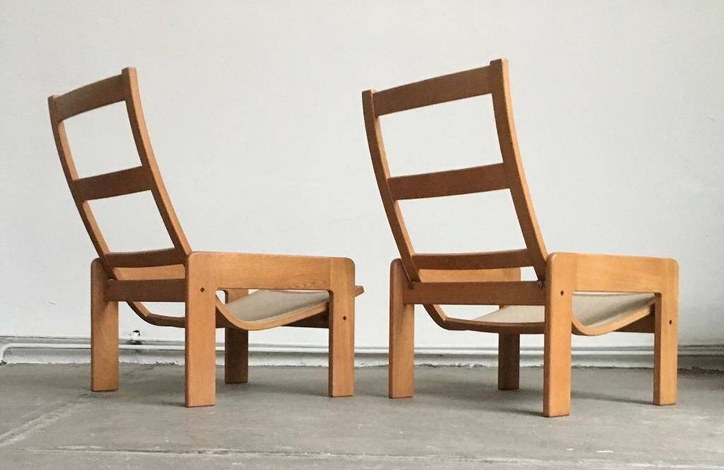 Vintage lounge chair set in Swedish beech by Yngve Ekström for Swedese, 1970s.