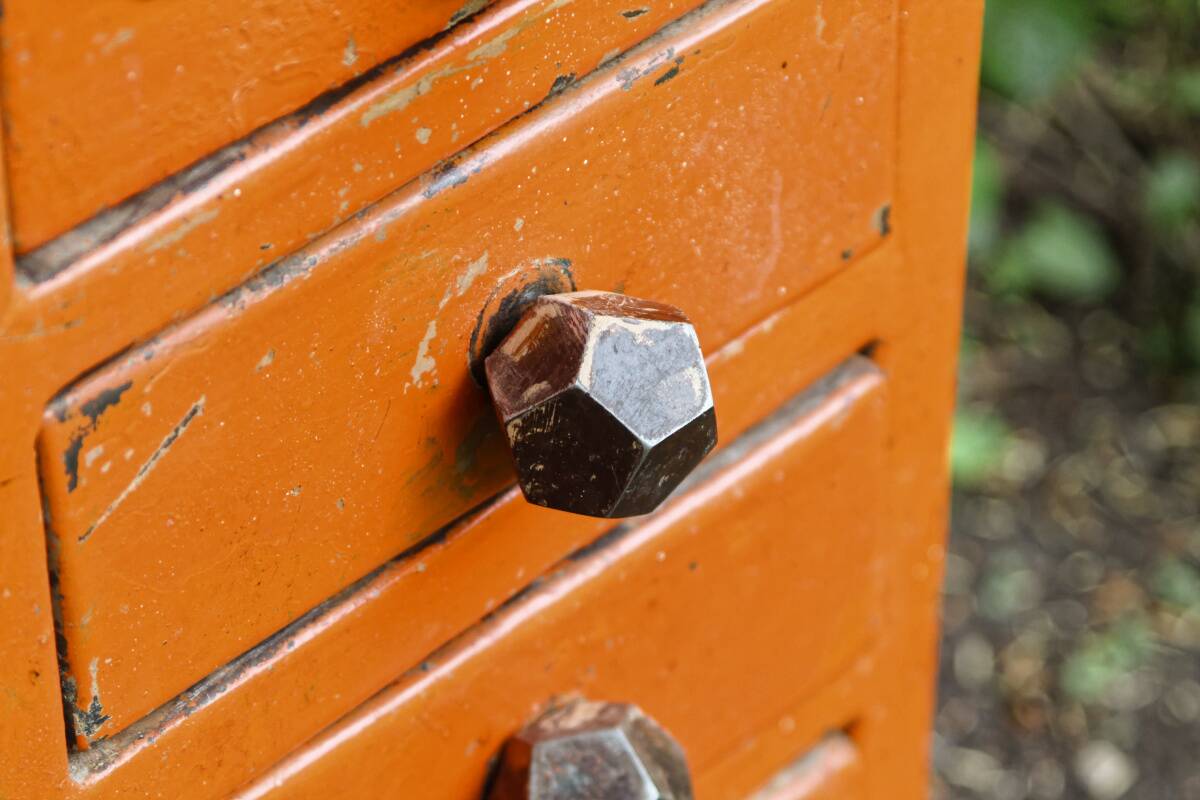 Art deco industrial desk