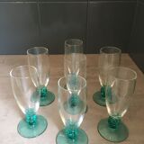 7 verres Luminarc bleu turquoise
