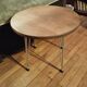 Eiffel leg side table with oak top