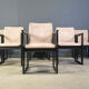 Set of 6 vintage dining chairs attributed to Tobia Scarpa, 1970s