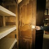 Louis XV period wardrobe in solid walnut