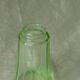 Glass shaker with faceted glass, uranium colour