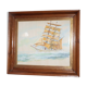 Tableau , aquarelle voilier dans tempete ,marine , mer