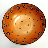 Orange Lacquered Porcelain Catchall by Royal Doulton, England