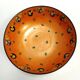 Orange Lacquered Porcelain Catchall by Royal Doulton, England
